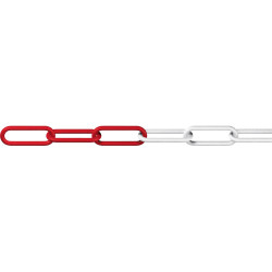 D&#xF6;rner &#x2B; Helmer 138103 Chain Barrier 25m Red/White Durable and Visible