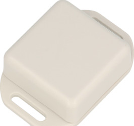 ABS miniature enclosure, (L x W x H) 35 x 35 x 15 mm, light gray (RAL 7035), IP54, 1551NFLGY