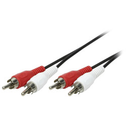 LogiLink CA1039 RCA Audio Cable 2.50 m Black Matt