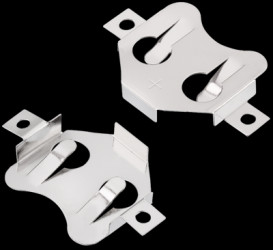 Battery holder for button cell Ø 20 mm, 1 cell, PCB mounting, 79523211