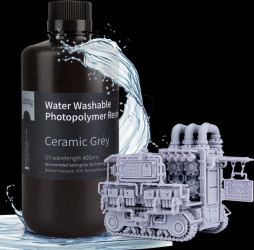 50.103.0117 3D printing, synthetic resin, water-washable, ceramic grey, 1 kg