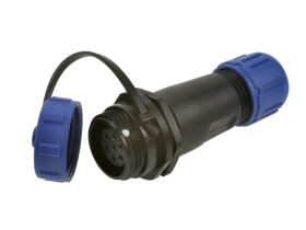 Gniazdo; SP1311C/S7I-C; 7 torów; lutowany; 0,75mm2; 4-6,5mm; SP13; na przewód; IP68; 5A; 125V; Weipu; RoHS; SP1311/S7I