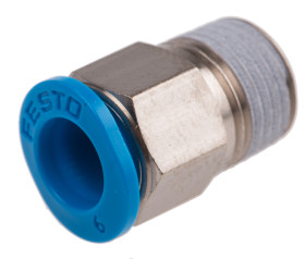 Złączka pneumatyczna R 1/8 męskie Wciskane 6 mm Festo Adapter gwintowany prosty R 1/8 męskie