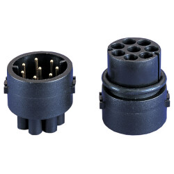 Bulgin 12734/3/1 MINI BUCC 3P CARRIER INST MALE
