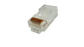 Wtyk Modularny 8P8c Rj45 Okrągły Drut Op/10