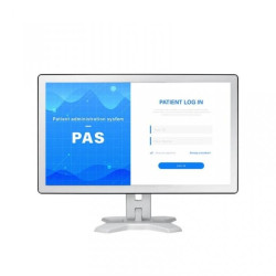 Monitor medyczny LED 24” Full HD w metalowej obudowie, z hartowanym szkłem optycznym, do pracy 24/7 IP65 TX-2401 White