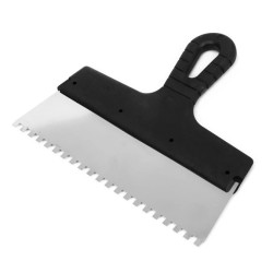 Szpachla ze stali nierdzewnej do kleju z zębami 250 mm, ząb 6 x 6 mm (111-062)