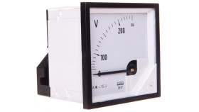 Woltomierz Analogowy 72X72 N Ip50 E61 250V Pozycja Pracy C3 K=90 St. Bez...