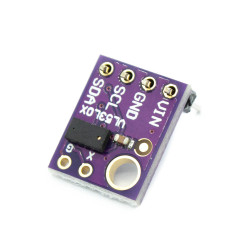 Laserowy czujnik odległości ToF VL53L0X mały fioletowy