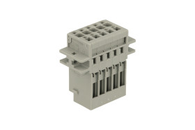 Złączka; rozłączna; 769-605; 5 torów; R=5,00mm; 40,3mm; 32A; 500V; na przewód; proste; do wszystkich rodzajów przewodów; sprężyn