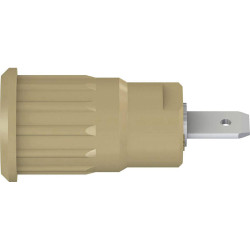 St&#xE4;ubli 497079-27 SEB4-F/N safety socket insul 4mm brass brown rigid