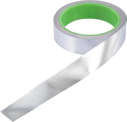 TRU COMPONENTS AL-F2.5R1000 Taśma klejąca ESD 10 m aluminiowy (D x S) 10 m x 25 mm