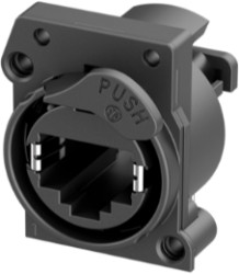 Socket, RJ45, 8 pole, Cat 5e, solder connection, PCB mounting, NE8FAV-C5-AE