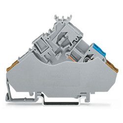 WAGO 280-565/280-319 6mm Actuator T-blk. f Fuse w End Plate Grey AWG 28-14