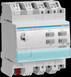 TYA624C Rollladen-/Jalousieaktor 4-fach KNX, 230V