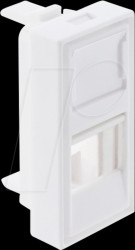 81494 Easy 45 H-Module Cover for Keystone Module 1 Port with dust cap