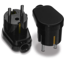 Wtyczka kątowa rozbieralna Uni-Schuko WT-16U czarna Montis MT018-C Produkt POLSKI 5841160 MT018-C