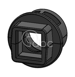 Dławnica kablowa dzielona QVT-CLICK 32, na 1 moduł QT mały, szara, 45732