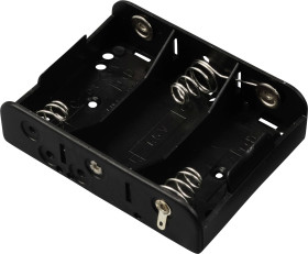 Komora baterii TRU COMPONENTS TC-13220496 3 x C (R14), połączenie lutowane, (D x S x W) 60 x 80 x 22 mm