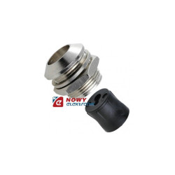 Oprawka LED 8mm metalowa wypukła niklowana