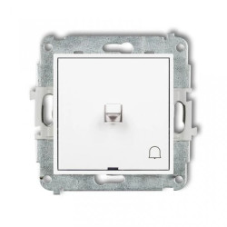 ICON Mechanizm łącznika zwierny dzwonek w stylu amerykańskim biały IWPUS-4