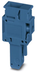 Plug, 1 pole, 0.2-6.0 mm², blue for space-saving potential distribution, 3060717