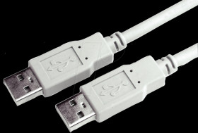 K5253.1 USB 2.0 cable, A male to A male, 1 m