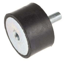 Mocowanie antywstrząsowe, M10, Ø 50mm, materiał: Guma naturalna 60Shore A, RS PRO
