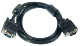 Przyłącze komputerowe - monitor SVGA (wtyk-wtyk); przewód 1m