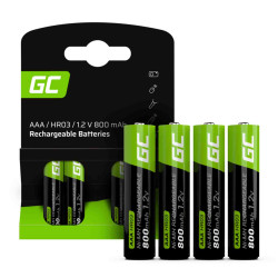 Bateria akumulator Green Cell AAA HR03 800mAh, 4szt (GR04)