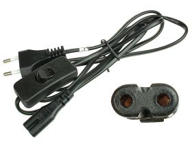 Kabel zasilający "ósemka" + wyłącznik 1,5m