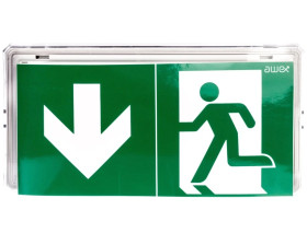 Oprawa awaryjna EXIT LED 1W 130lm 1h dwuzadaniowa AT biała + PU31 ETE/1W/B/1/SA/AT/WH