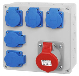 Rozdzielnica budowlana 32A/4P 5x230V RSBO.105/4