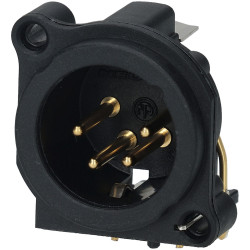 Neutrik NC4MAH 4 Pole Male XLR Receptacle Horizontal PCB Mount