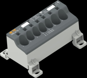 Terminal block, 1 pole, 1.5-25 mm², AWG 16-4, 76 A, 1000 V, screw connection, 1SNL407610R0000