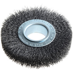 Lessmann 323.162 Wheel Brush D100mm x W20-22 x 30 Bore Set 1 Steel Wire 0.30