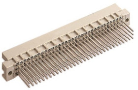 Male connector, type R, 64 pole, AC, pitch 2.54 mm, wire-wrap, straight, 09731646947