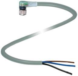 Pepperl+Fuchs 240802-0003 Złącze konfekcjonowane czujnika/aktuatora 15 m Ilość pinów: 3 1 szt.