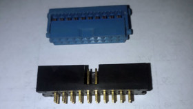 Flatcable connector + pcb connector