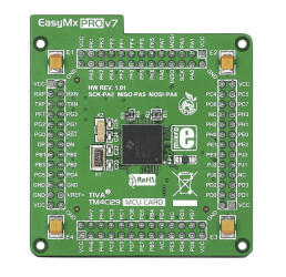 ARM Cortex MikroElektronika EasyMx PRO v7 for Tiva MCU Card 10 x I2C, Przetwornik C/A 12-bitowy, 2 x 12-bitowe