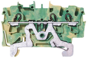 Listwa zaciskowa uziemienia WAGO poziomy: Pojedynczy 22 → 12AWGWciskany zacisk Cage Clamp TOPJOB S, 2002 800 V