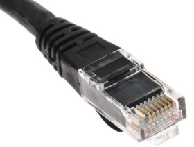 Kabel kategorii 6, Czarny, Wtyk RJ45/męski RJ45dł.: 10m, mat. koszulki: LSZH