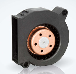 Wentylator promieniowy 24 V DC ebm-papst szerokość: 51mm przepływ: 9.6m³/h odśrodkowa rostaw otworów: 43 x 38mm