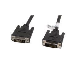 Kabel DVI-D-DVI-D 3M czarny Dual Link Lanberg