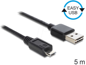 83369 EASY-USB 2.0 A plug > USB 2.0 micro-B plug 5 m