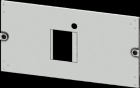 Aperture, rectangular, sheet steel, (W x H x D) 600 x 250 x 10 mm, light gray, 8PQ2025-6BA22