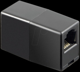 Modular adapter with two modular female connectors 6-6