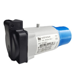 Marlanvil Adapter kempingowy wtyczka CEE 16A na 13A 250V gniazdo brytyjski standard przejściówka IP44 8568