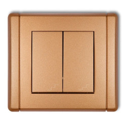 FLEXI Łącznik podwójny schodowy złoty metalik 8FWP-33