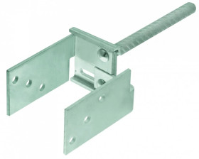 Wspornik słupa do zabetonowania regulowany Koelner 130x200 mm do mocowania konstrukcji drewnianych D-TCR-816 /1 szt./